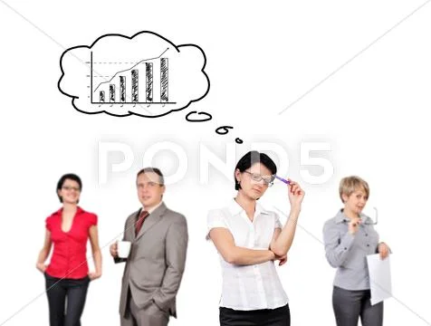 Woman thinks Stock Photos