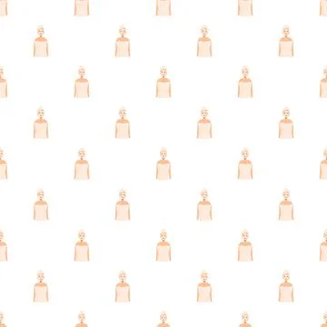 Woman with towel on head pattern イラスト素材