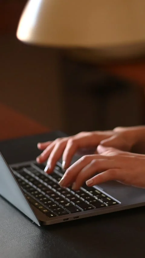 Woman typing Stock Footage 310153711