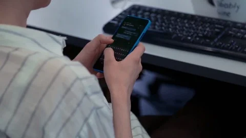 Woman typing text Stock Footage 76400555
