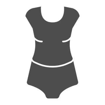Woman underware solid icon. Lady underclothes vector illustration isolated on Stock Illustration