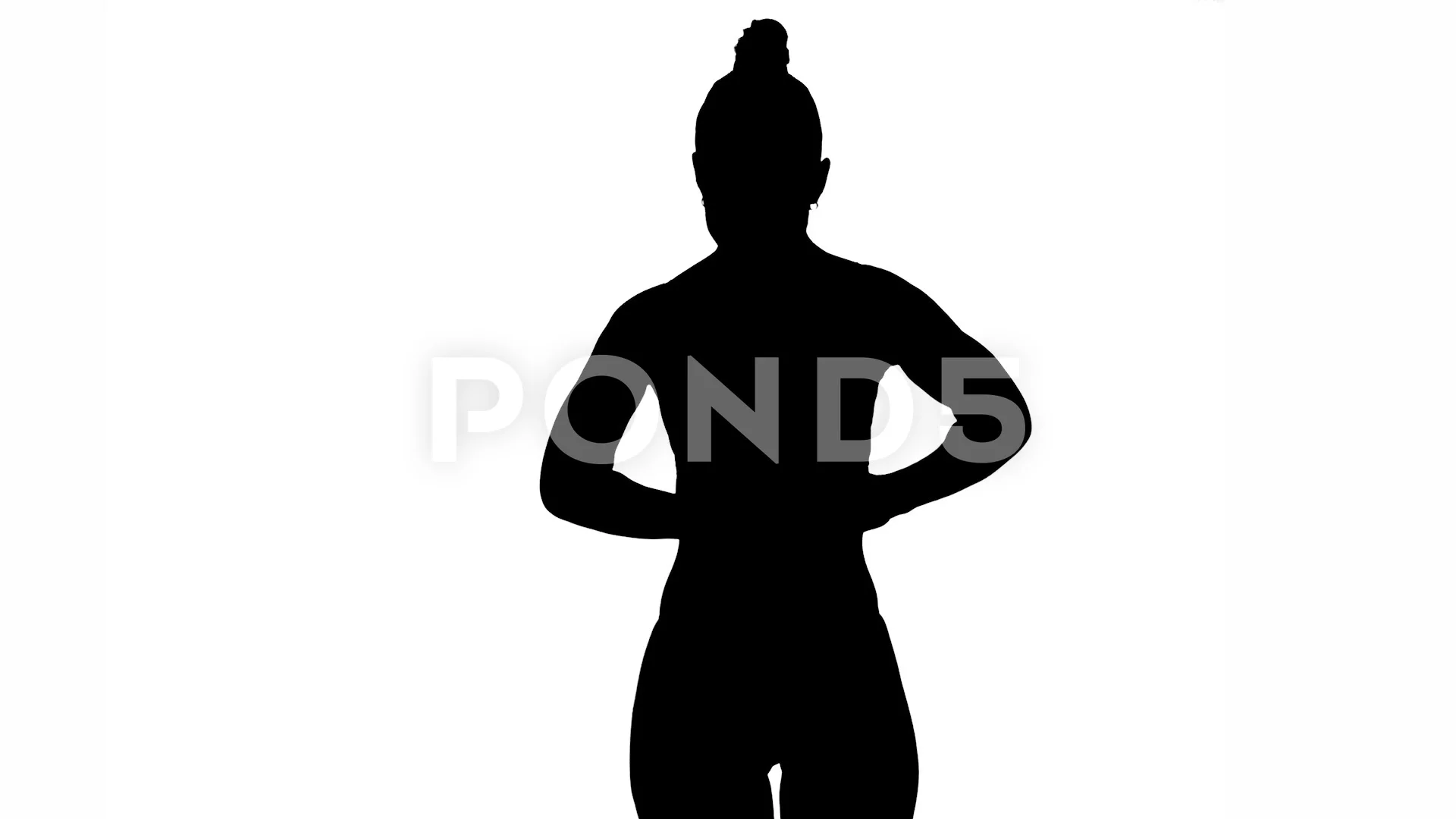 Woman Undressing Silhouette in black and white