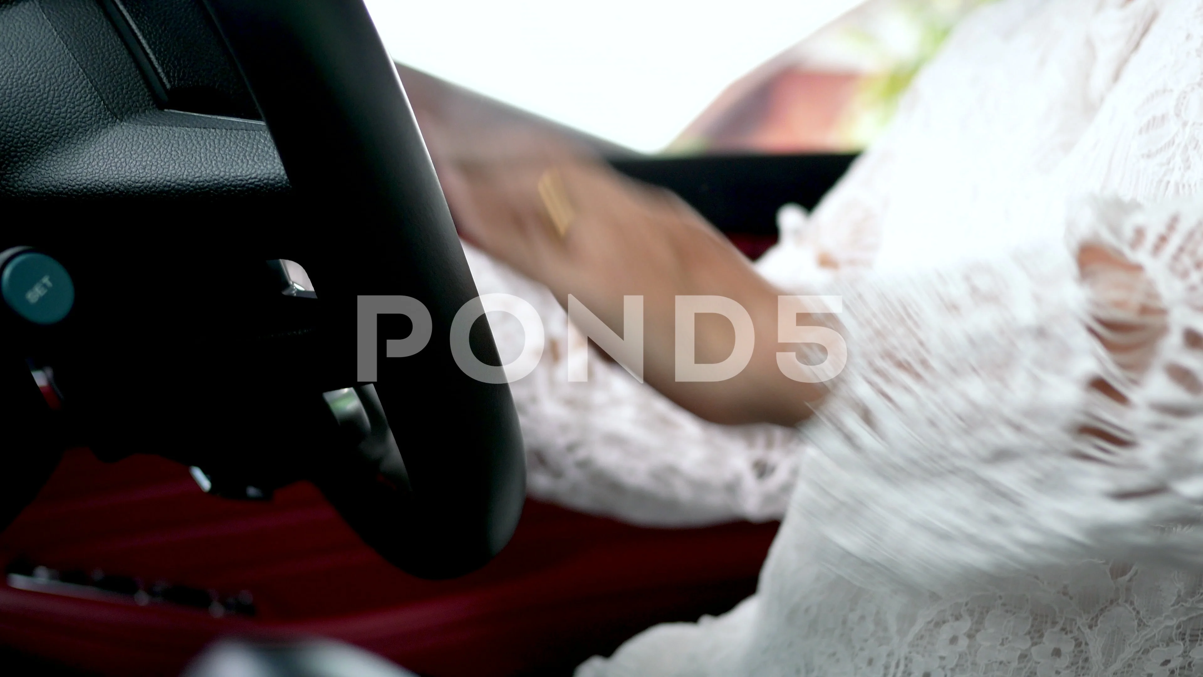 Woman with urine urgency in