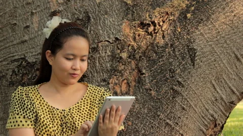 Woman use digital tablet. Stock Footage 42008697