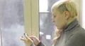 woman uses a smartphone HD Footage