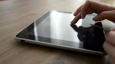 Woman using computer for on line purchase with credit card Stock Footage 88825762