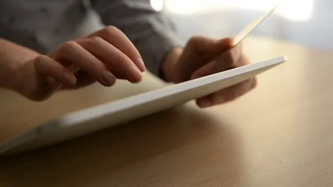 Woman using computer for on line shopping with credit card Stock Footage 73736930