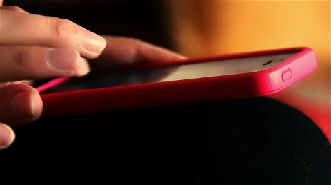 Woman Using Her Mobile Smart Phone Stock-Footage 47824176