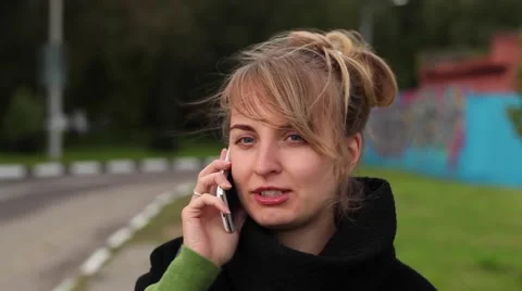 Woman using a phone Video stock 67831976