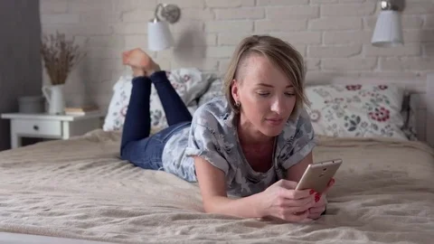 Woman using smartphone Stock Footage 81525093