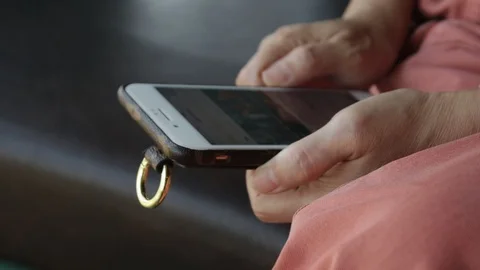 Woman using a smartphone. Stock Footage 107185848
