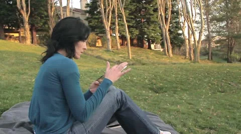 Woman using tablet computer Video stock 22026427