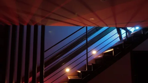Woman using tablet computer at home at night Stock Footage 129948959