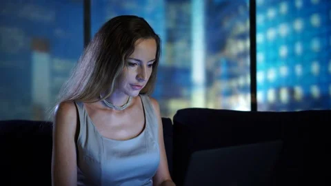 Woman using tablet computer touchscreen close-up Stock Footage 95095844