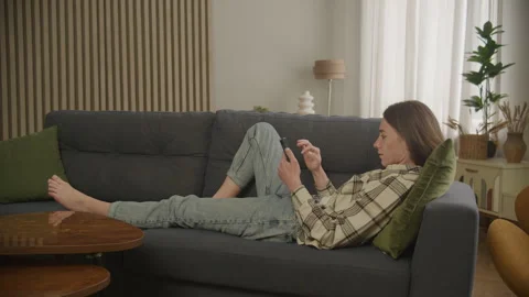 Woman Using Tablet Student Browsing Online Stock Footage 258476527