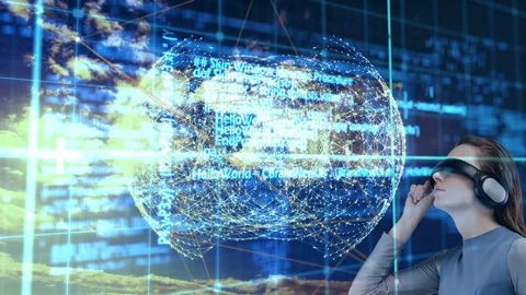 Woman using VR video Vidéo 99810285