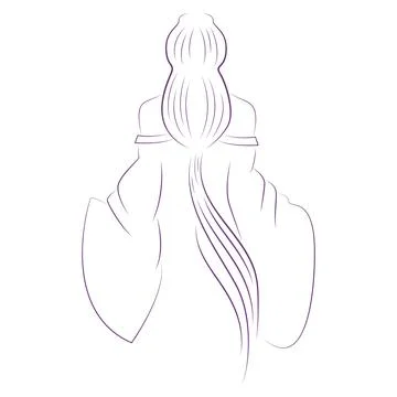 Woman vector element design Stock Illustration