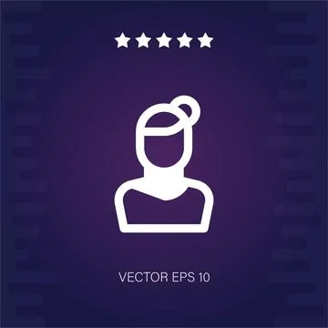 Woman vector icon Stock Illustration