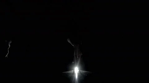 Woman with veil dancing silhouette Video stock 62101331