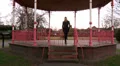 Woman walking alone HD Footage