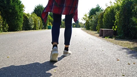 Woman Walking Stock Footage 96120159