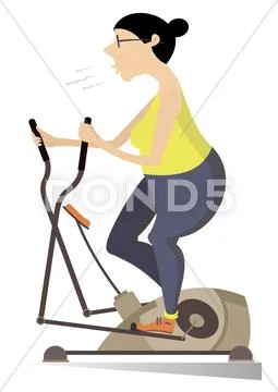 Woman wants to be healthy and pretty Stock Illustration