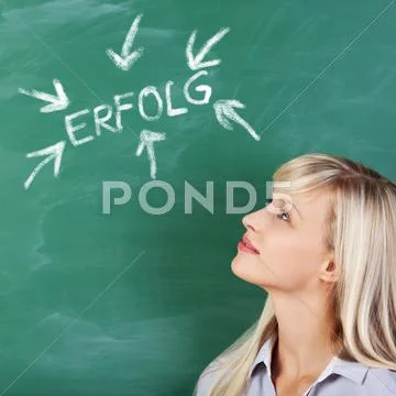 Woman wants success Stock Photos