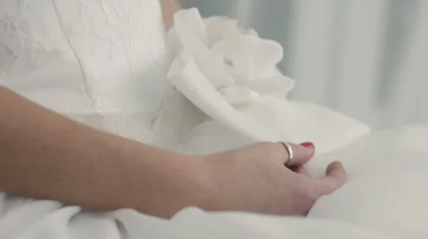 Woman in a wedding dress in the studio Vídeo Stock 59644068