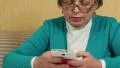 Woman with white smartphone. Woman typing sms on her cell phone HD Footage