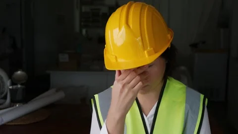 Woman workers Engineer thinking idea decision plan. Stock Footage 309437021