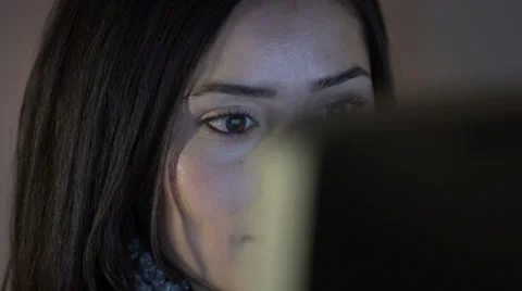 Woman working on a computer, close up Stock Footage 36040852