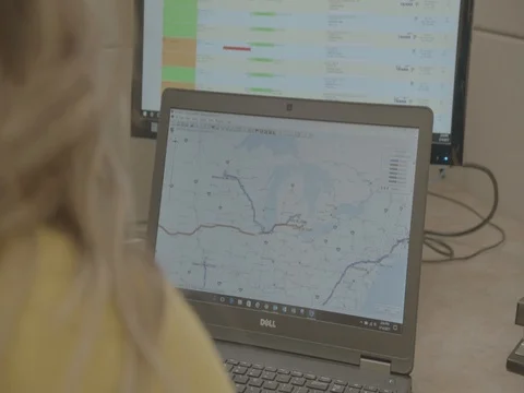 Woman Working on Computer Video stock 84520473