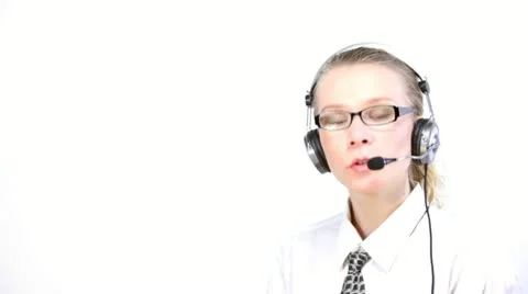 Woman working Stock Footage
