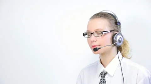 Woman working Stock Footage
