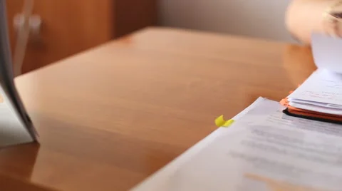 Woman writes Stock Footage 41679437