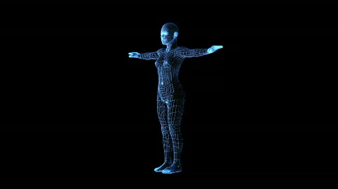 WomanRotating Stock Footage