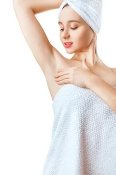 Woman's armpit Stock Photos