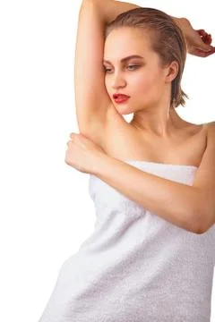 Woman's armpit Stock Photos