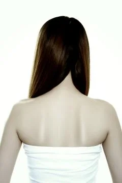 Woman`s back view Stock Photos