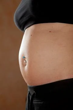 Woman's bare midriff Stock-Fotos