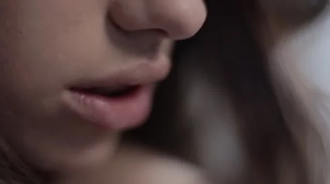 Woman's beautiful face. Close-up Stock Footage 65789931