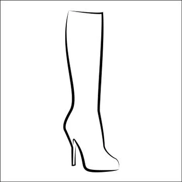 Woman's boot Stock Illustration