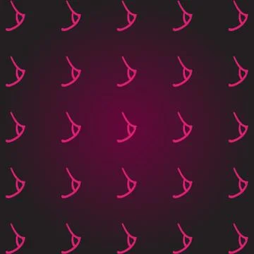 Woman's breast pattern.boobs pattern. Stock Illustration