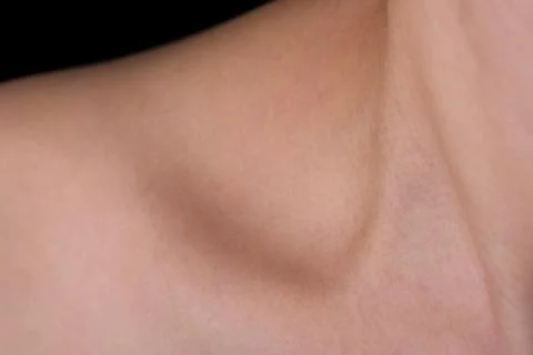 Woman's Collarbone Stock Photos