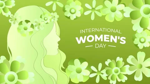Woman's day background video Stock Footage 235865850