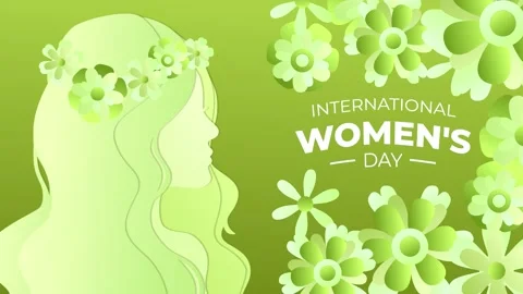 Woman's day background video Stock Footage 235865883