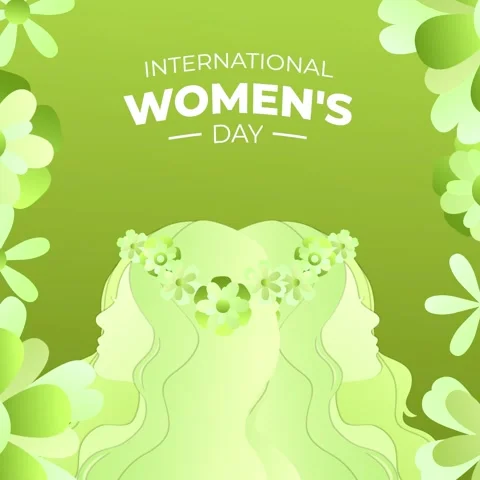 Woman's day background video Stock Footage 235866076