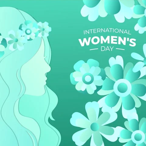 Woman's day background video Stock Footage 235866184
