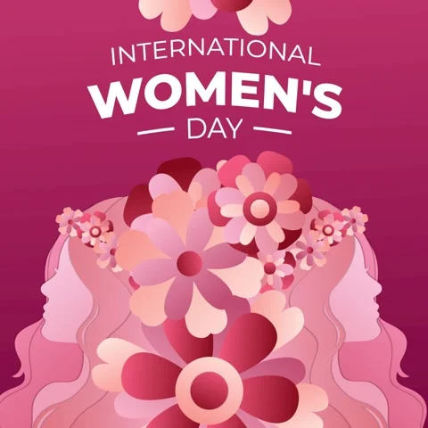 Woman's day background video Stock Footage 235866226