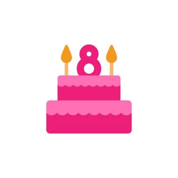 Woman's day, cake icon. Element of color Woman's day icon. Premium quality Stock Illustration